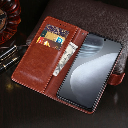 For Cubot X50 idewei Crazy Horse Texture Leather Case with Holder & Card Slots & Wallet(Brown) - More Brand by idewei | Online Shopping South Africa | PMC Jewellery | Buy Now Pay Later Mobicred