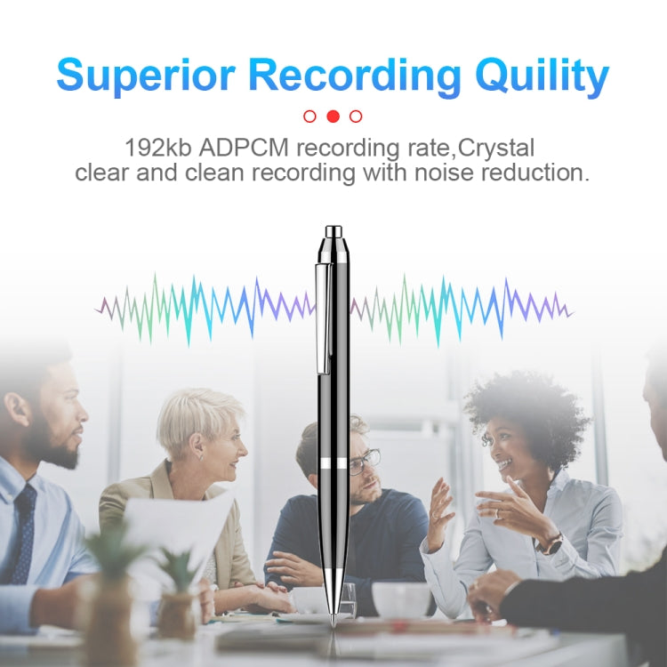 Q90 Intelligent HD Digital Noise Reduction Recording Pen, Capacity:8GB(Black) - free shipping - PMC TechLife - Order now!