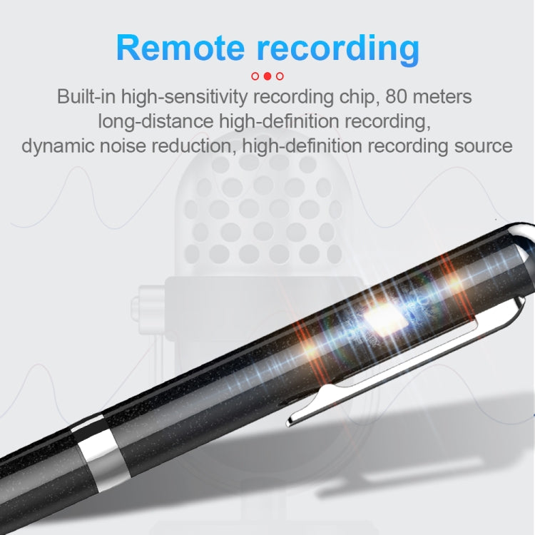 Q96 Intelligent HD Digital Noise Reduction Recording Pen, Capacity:64GB(Black) - free shipping - PMC TechLife - Order now!