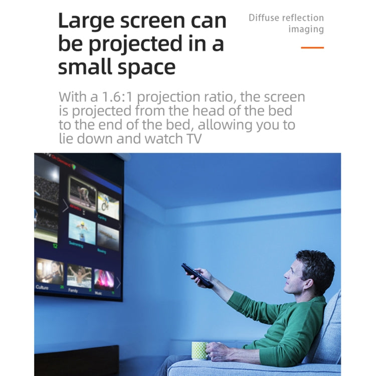 T20 320x240 400 Lumens Portable Home Theater LED HD Digital Projector, Same Screen Version, UK Plug(Black White) - LED Projector by PMC Jewellery | Online Shopping South Africa | PMC Jewellery | Buy Now Pay Later Mobicred