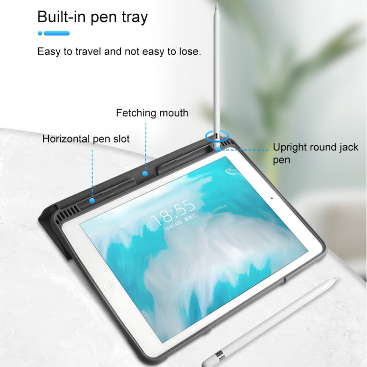 For iPad 9.7 Mutural Horizontal Flip PC + TPU + PU Leather Case with Holder & Pen Slot(Red) - free shipping - PMC TechLife - Order now!