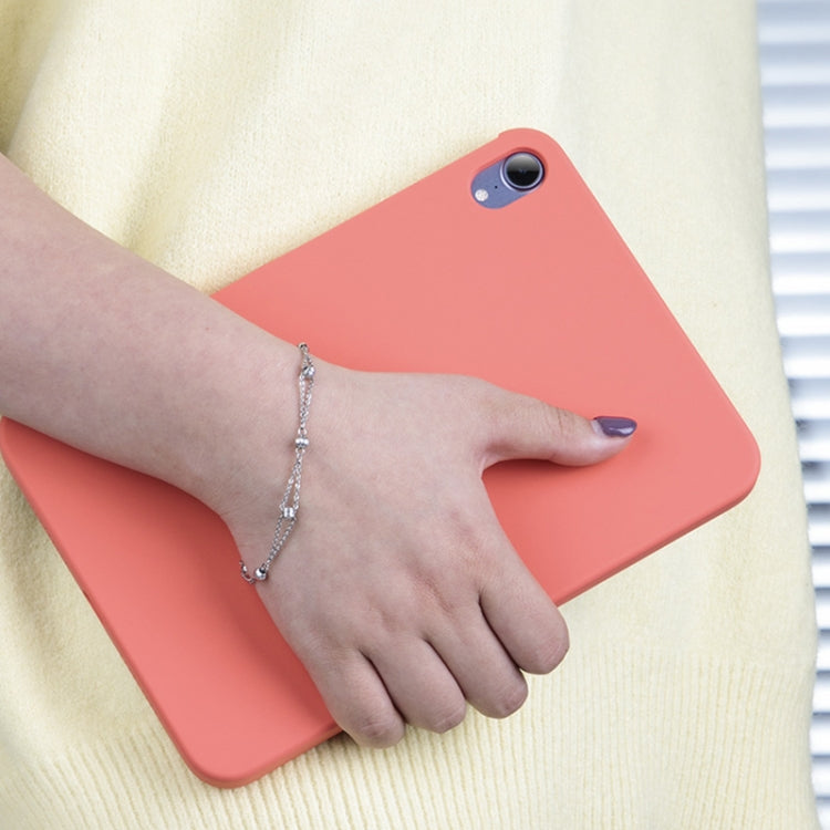 For iPad mini 2024 / mini 6 Mutural Silicone Microfiber Tablet Case(Pink Orange) - free shipping - PMC TechLife - Order now!
