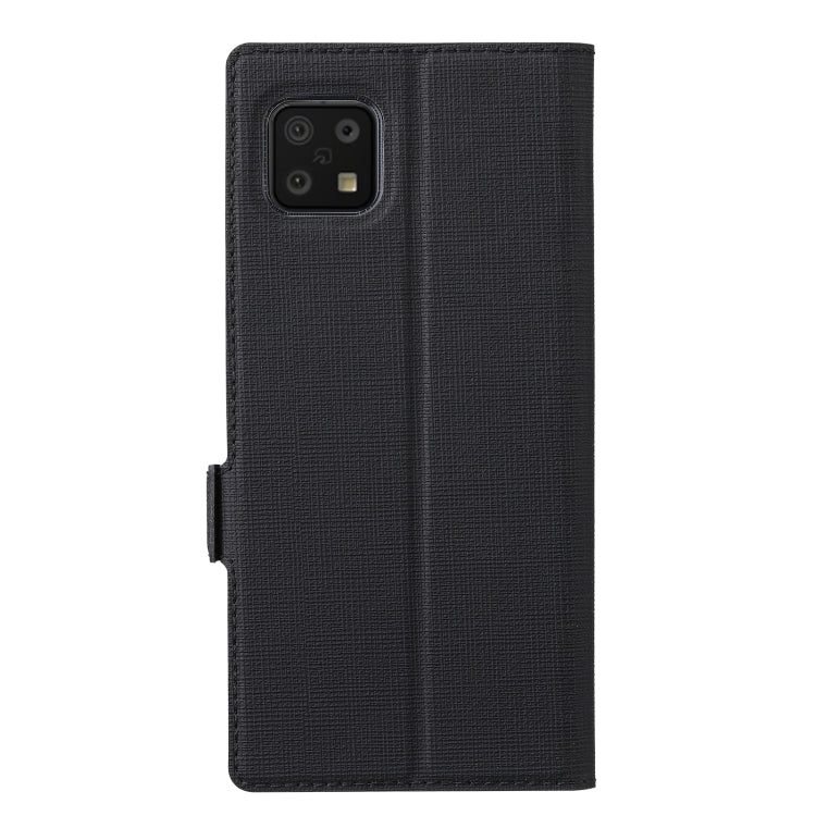 For Sharp Aquos Sense 6 ViLi K Series Magnetic Buckle Horizontal Flip Leather Phone Case(Black) - More Brand by ViLi | Online Shopping South Africa | PMC Jewellery | Buy Now Pay Later Mobicred