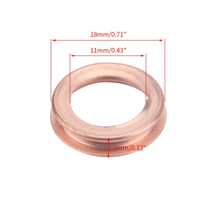 A5423 50 in 1 Car Drain Plug Crush Washer Gaskets 1102601M02 for Nissan - Nuts & Bolts by PMC Jewellery | Online Shopping South Africa | PMC Jewellery | Buy Now Pay Later Mobicred