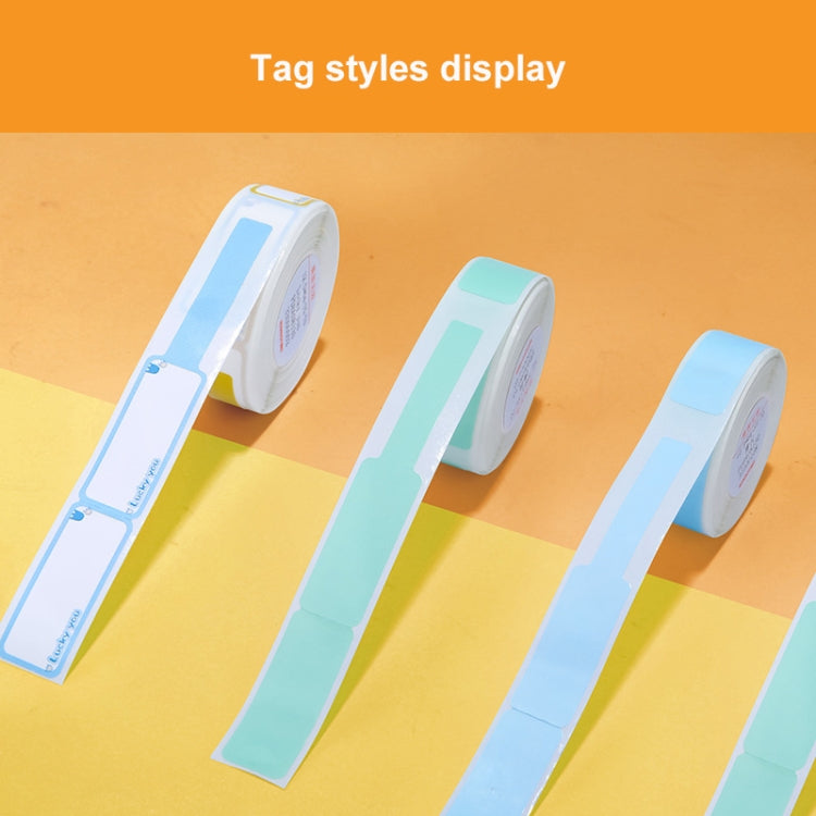 12.5 x 99mm 70 Sheets Thermal Label Data Cable Sort Stickers For NiiMbot D101 / D11(Cyan Cloud) - Printing Paper by PMC Jewellery | Online Shopping South Africa | PMC Jewellery | Buy Now Pay Later Mobicred