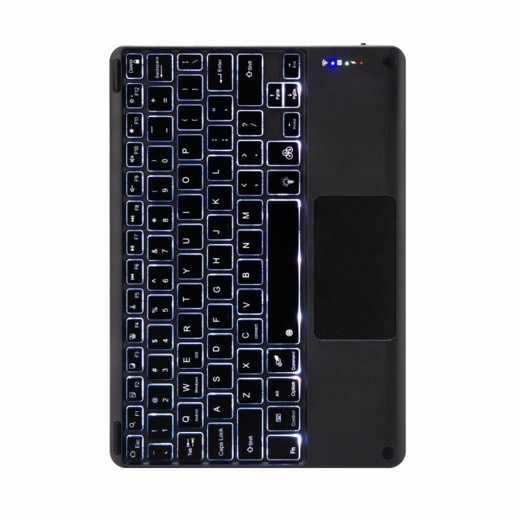 H-102CS Touch Backlight Bluetooth Keyboard Leather Case with Rear Three-fold Holder For iPad 10.2 2020 & 2019 / Pro 10.5 inch(Dark Night Green) - Universal by PMC TechLife | Online Shopping South Africa | PMC TechLife