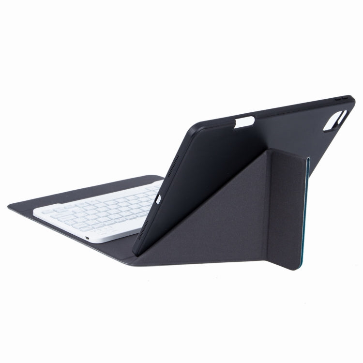 H-102S Monochrome Backlight Bluetooth Keyboard Leather Case with Rear Three-fold Holder For iPad 10.2 2020 & 2019 / Pro 10.5 inch(Rainbow) - Universal by PMC TechLife | Online Shopping South Africa | PMC TechLife