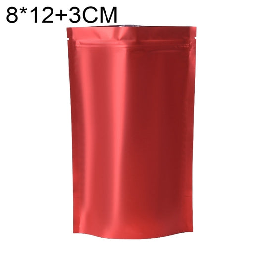 100 PCS/Set Matte Aluminum Foil Snack Stand-up Pouch, Size:8x12+3cm(Red) - Preservation Supplies by PMC Jewellery | Online Shopping South Africa | PMC Jewellery | Buy Now Pay Later Mobicred