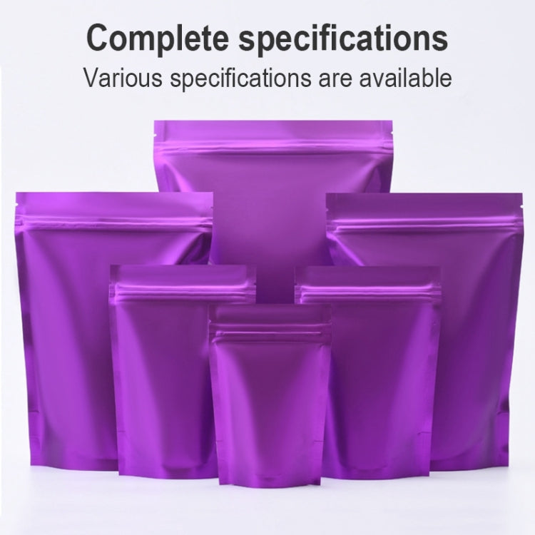 100 PCS/Set Matte Aluminum Foil Snack Stand-up Pouch, Size:12x20+4cm(Pink) - Preservation Supplies by PMC TechLife | Online Shopping South Africa | PMC TechLife | Buy Now Pay Later Mobicred