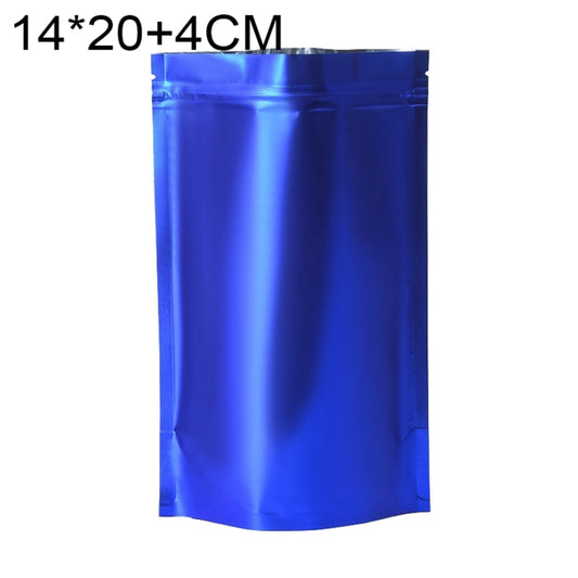 100 PCS/Set Matte Aluminum Foil Snack Stand-up Pouch, Size:14x20+4cm(Blue) - Preservation Supplies by PMC Jewellery | Online Shopping South Africa | PMC Jewellery | Buy Now Pay Later Mobicred