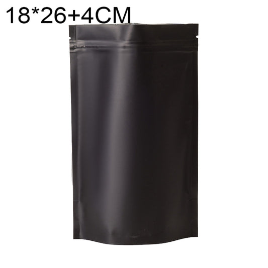 100 PCS/Set Matte Aluminum Foil Snack Stand-up Pouch, Size:18x26+4cm(Black) - Preservation Supplies by PMC Jewellery | Online Shopping South Africa | PMC Jewellery | Buy Now Pay Later Mobicred