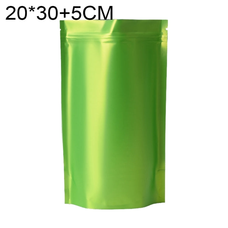 100 PCS/Set Matte Aluminum Foil Snack Stand-up Pouch, Size:20x30+5cm(Green) - Preservation Supplies by PMC TechLife | Online Shopping South Africa | PMC TechLife | Buy Now Pay Later Mobicred