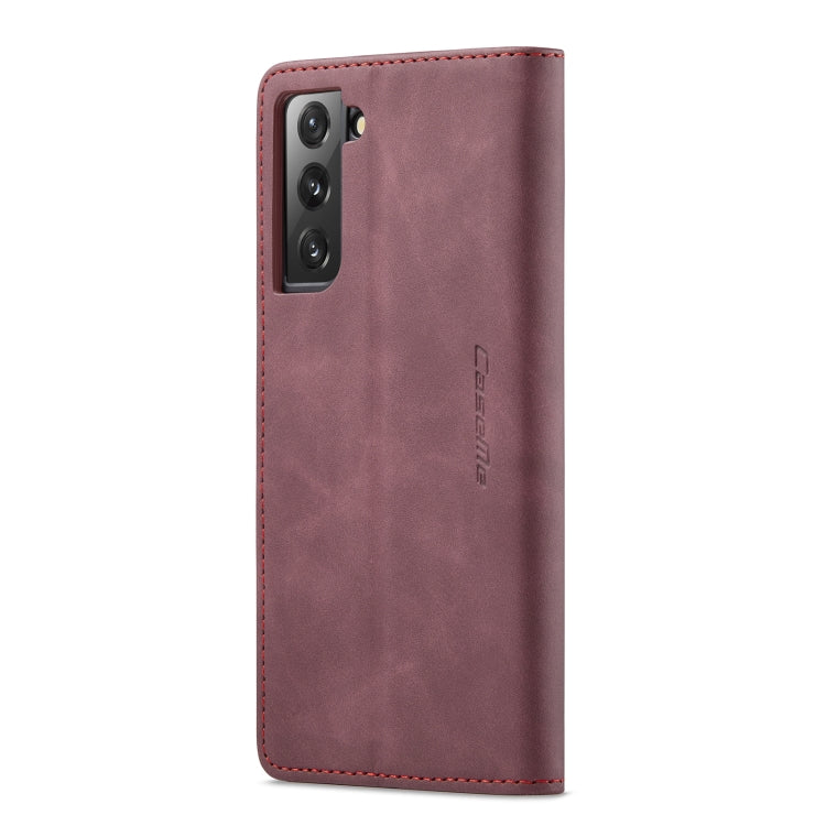 For Samsung Galaxy S22 CaseMe 013 Multifunctional Horizontal Flip Leather Phone Case(Wine Red) - Galaxy S22 5G Cases by CaseMe | Online Shopping South Africa | PMC Jewellery | Buy Now Pay Later Mobicred