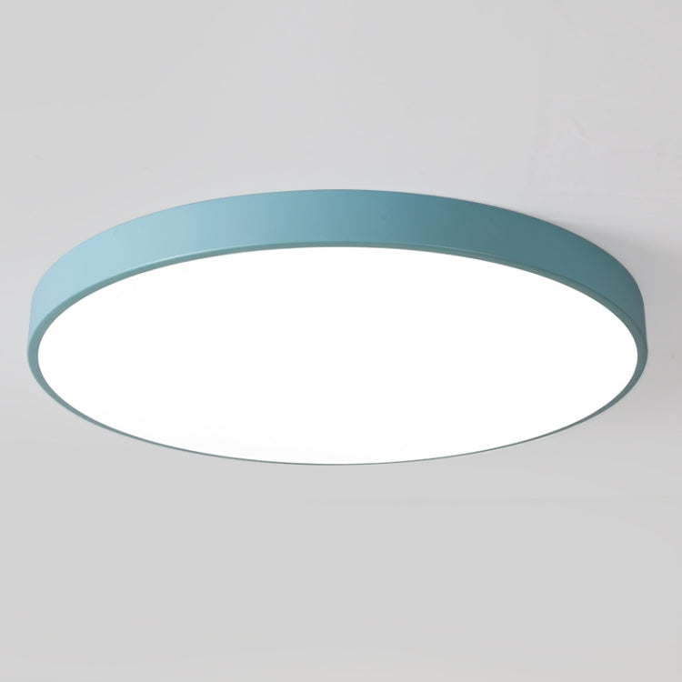 Macaron LED Round Ceiling Lamp, 3-Colors Light, Size:30cm(Blue) - Celling Lights & Chandeliers by PMc TechLife | Online Shopping South Africa | PMc TechLife | Buy Now Pay Later Mobicred