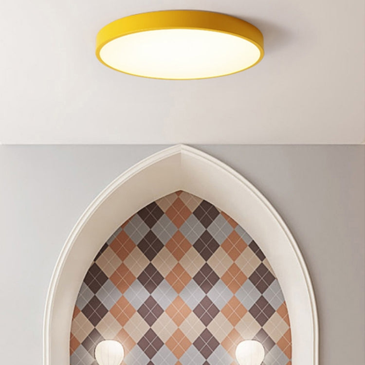 Macaron LED Round Ceiling Lamp, 3-Colors Light, Size:30cm(Blue) - Celling Lights & Chandeliers by PMc TechLife | Online Shopping South Africa | PMc TechLife | Buy Now Pay Later Mobicred