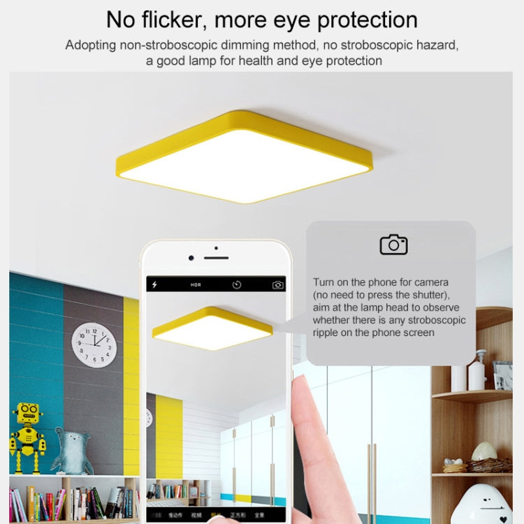 Macaron LED Square Ceiling Lamp, White Light, Size:60cm(Black) - Celling Lights & Chandeliers by PMc TechLife | Online Shopping South Africa | PMc TechLife | Buy Now Pay Later Mobicred