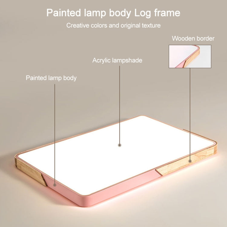 Wood Macaron LED Square Ceiling Lamp, White Light, Size:30cm(Yellow) - free shipping - PMc TechLife - Order now!