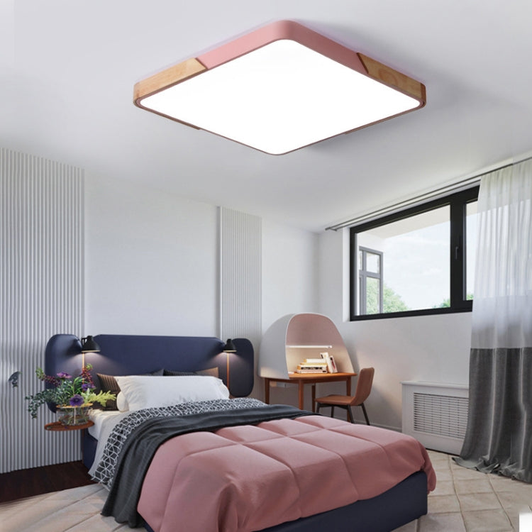 Wood Macaron LED Square Ceiling Lamp, White Light, Size:60cm(White) - Celling Lights & Chandeliers by PMc TechLife | Online Shopping South Africa | PMc TechLife | Buy Now Pay Later Mobicred