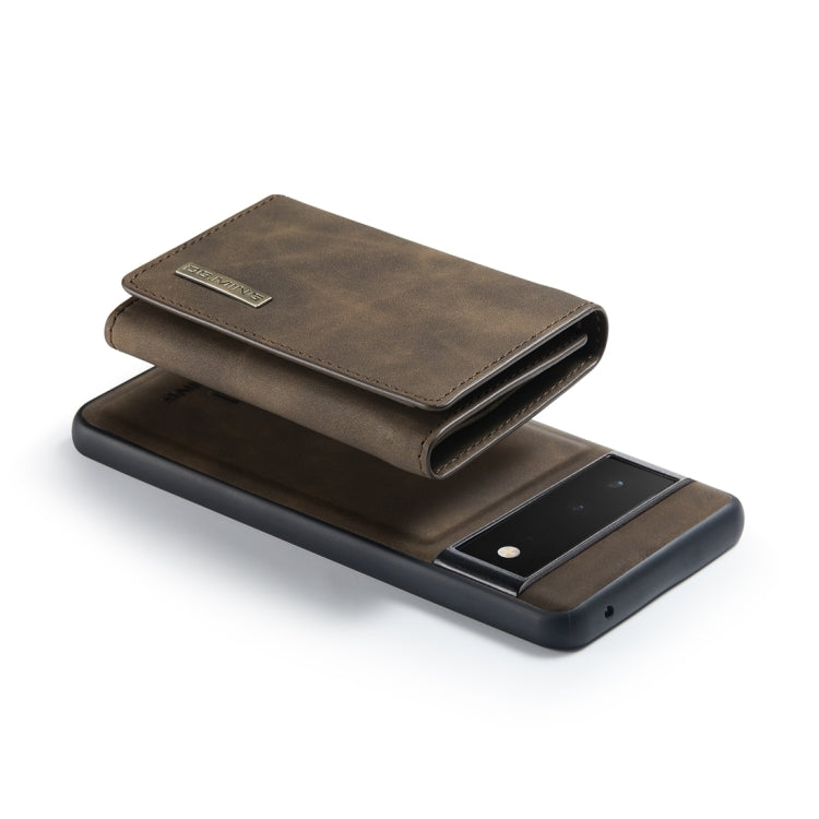 For Google Pixel 6 Pro DG.MING M1 Series 3-Fold Multi Card Wallet Back Cover Leather Phone Case(Coffee) - free shipping - PMC TechLife - Order now!