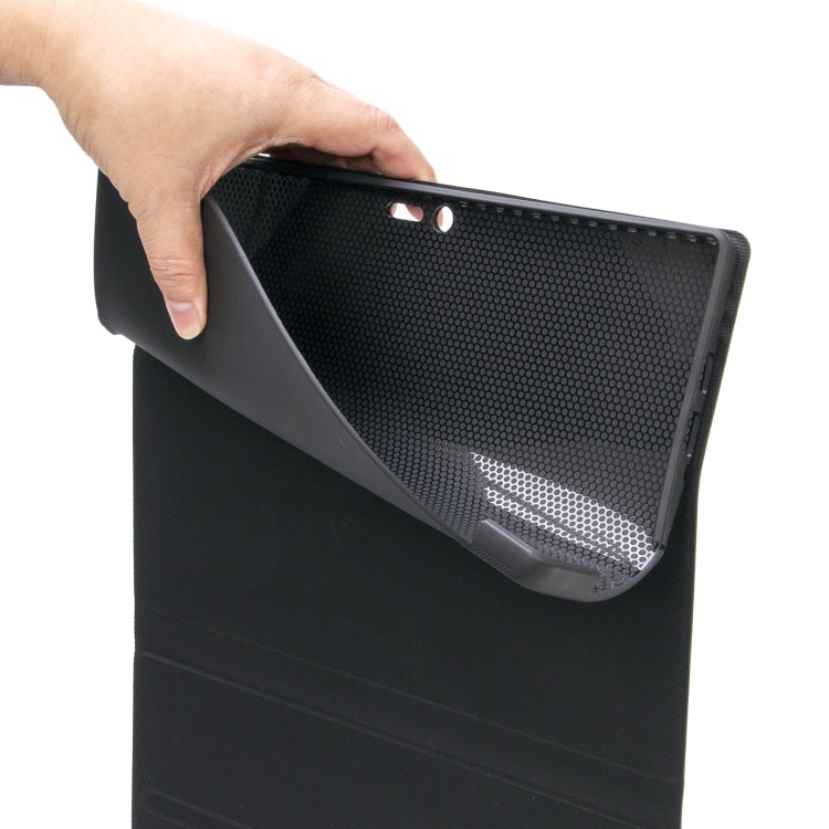 SF109-A Tree Texture Bluetooth Keyboard Leather Case with Touchpad For Microsoft Surface Pro 4 / 5 / 6 / 7(Black + Black) - Others Keyboard by PMC TechLife | Online Shopping South Africa | PMC TechLife | Buy Now Pay Later Mobicred