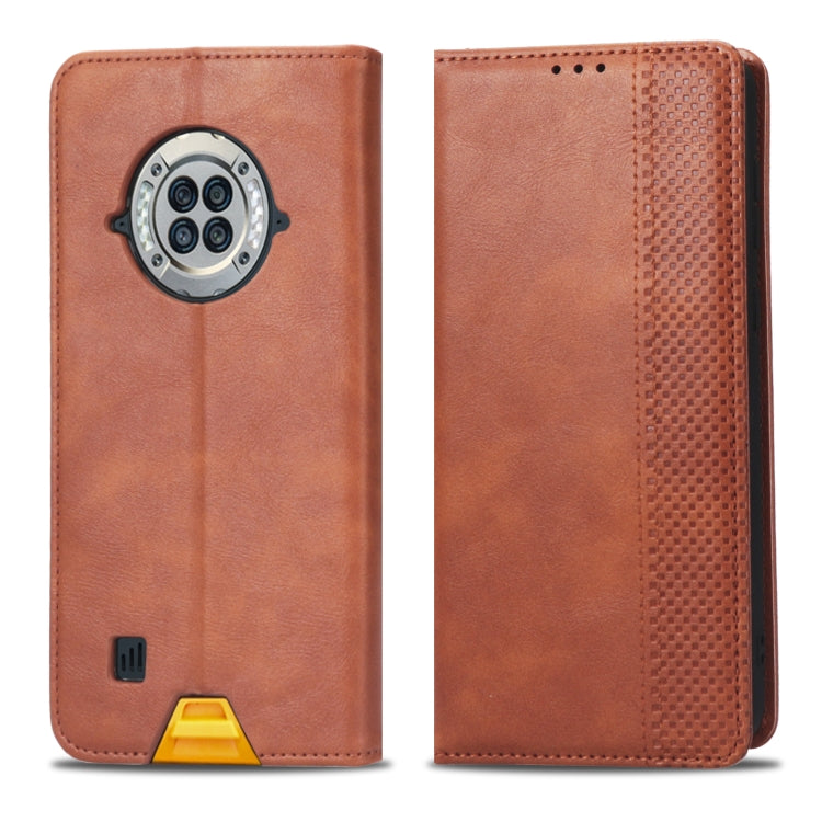 For Doogee S96 Pro Magnetic Buckle Retro Texture Leather Phone Case(Brown) - Doogee Cases by PMC TechLife | Online Shopping South Africa | PMC TechLife | Buy Now Pay Later Mobicred
