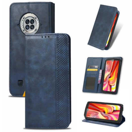 For Doogee S96 Pro Magnetic Buckle Retro Texture Leather Phone Case(Blue) - Doogee Cases by PMC Jewellery | Online Shopping South Africa | PMC Jewellery | Buy Now Pay Later Mobicred