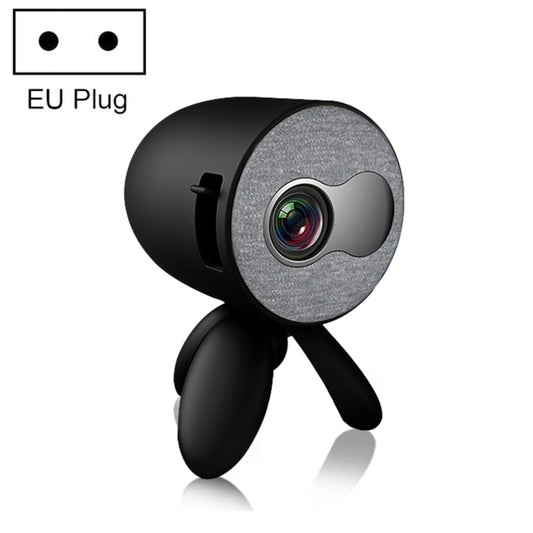 YG220 Same Screen Version Children Projector Mini LED Portable Home Speaker Projector, Plug Type:EU Plug(Black) - Mini Projector by PMC Jewellery | Online Shopping South Africa | PMC Jewellery | Buy Now Pay Later Mobicred