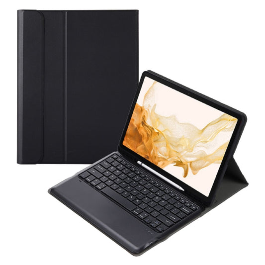 A800B Split Bluetooth Keyboard Leather Case with Holder & Pen Slot For Samsung Galaxy Tab S8+ X800(Black) - Samsung Keyboard by PMC Jewellery | Online Shopping South Africa | PMC Jewellery