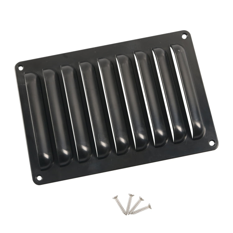 A6786 214x149mm RV / Bus Grille Vent Panel with Screws(Black) - Air Conditioning System by PMC Jewellery | Online Shopping South Africa | PMC Jewellery