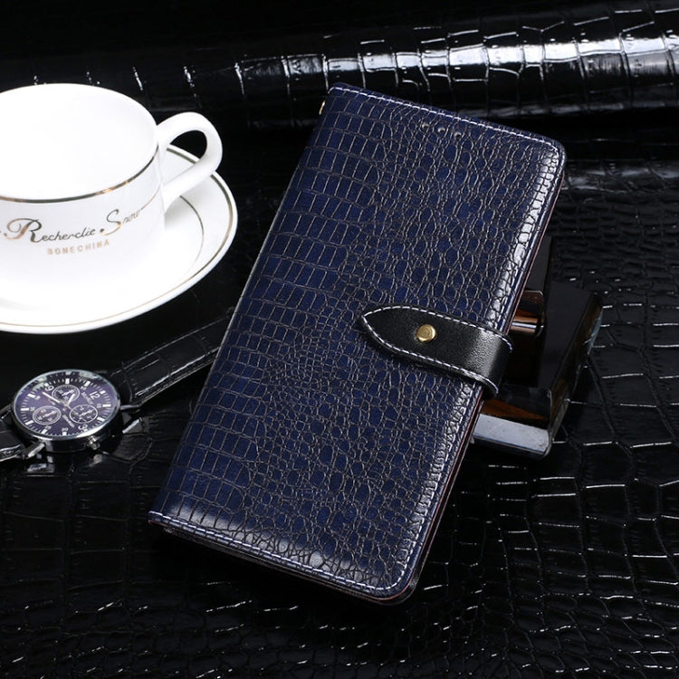 For Ulefone Note 12P idewei Crocodile Texture Horizontal Flip Phone Leather Phone Case(Dark Blue) - free shipping - PMC Jewellery - Order now!
