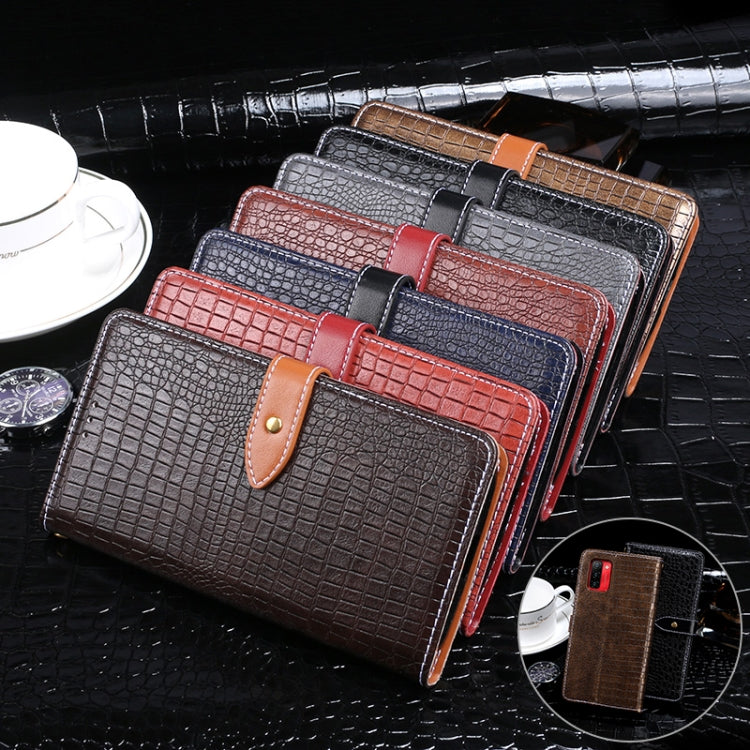 For Ulefone Note 12P idewei Crocodile Texture Horizontal Flip Phone Leather Phone Case(Dark Blue) - free shipping - PMC Jewellery - Order now!