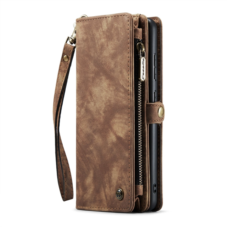 For Samsung Galaxy S22 5G CaseMe-008 Detachable Multifunctional Horizontal Flip Leather Case(Brown) - free shipping - PMC TechLife - Order now!