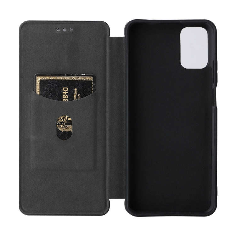 For Ulefone Note 12P Carbon Fiber Texture Horizontal Flip PU Phone Case(Black) - Ulefone Cases by PMC Jewellery | Online Shopping South Africa | PMC Jewellery | Buy Now Pay Later Mobicred