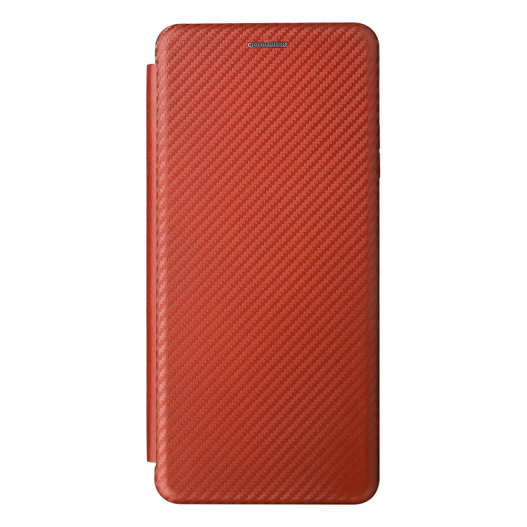 For Ulefone Note 12P Carbon Fiber Texture Horizontal Flip PU Phone Case(Brown) - Ulefone Cases by PMC Jewellery | Online Shopping South Africa | PMC Jewellery | Buy Now Pay Later Mobicred