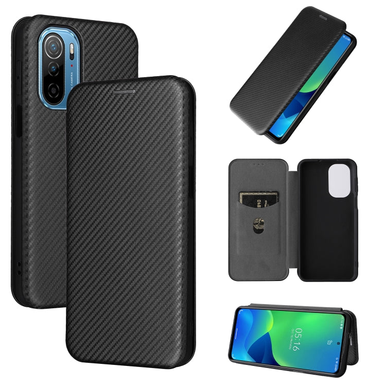 For Ulefone Note 13P Carbon Fiber Texture Horizontal Flip PU Phone Case(Black) - Ulefone Cases by PMC Jewellery | Online Shopping South Africa | PMC Jewellery | Buy Now Pay Later Mobicred