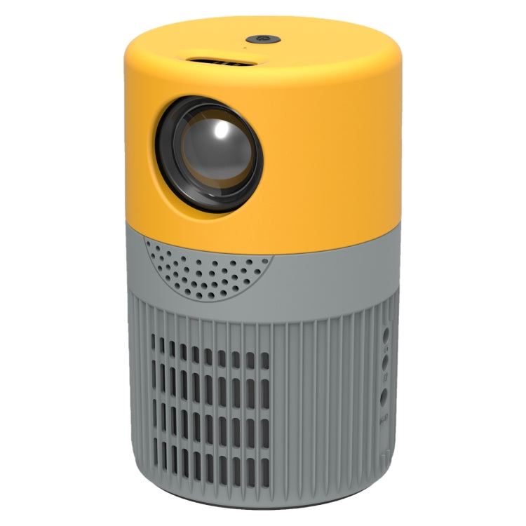 T400 100 inch Screen 3000 Lumens LED Mini Projector, Plug Type:AU Plug(Grey Yellow) - Mini Projector by PMC Jewellery | Online Shopping South Africa | PMC Jewellery | Buy Now Pay Later Mobicred