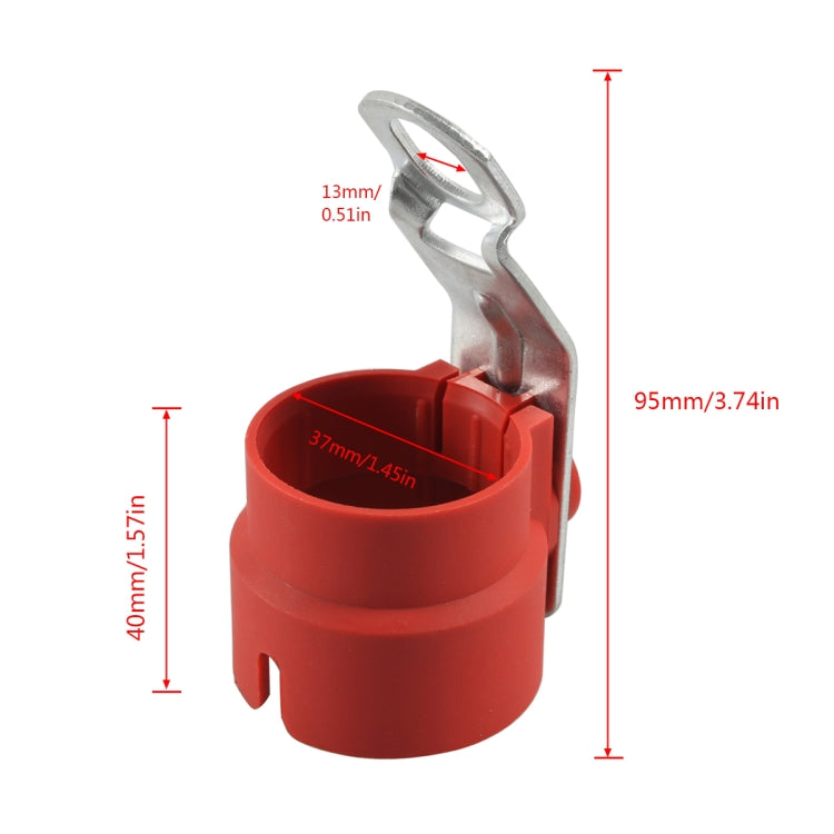 A6950-02 Trailer Plug Holder Connector Retainer(Red) - Towing Bars by PMC Jewellery | Online Shopping South Africa | PMC Jewellery | Buy Now Pay Later Mobicred