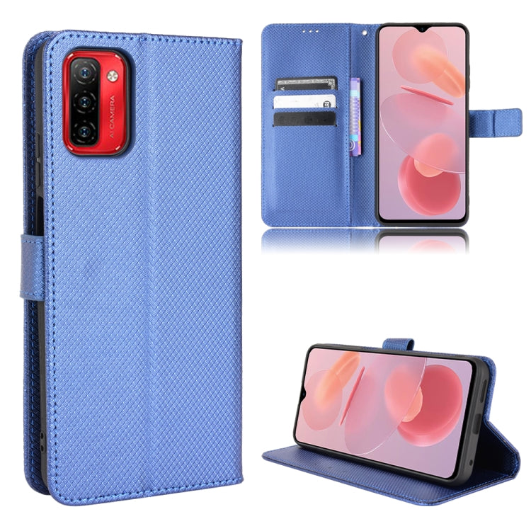 For Ulefone Note 12P Diamond Texture Leather Phone Case(Blue) - Ulefone Cases by PMC Jewellery | Online Shopping South Africa | PMC Jewellery | Buy Now Pay Later Mobicred
