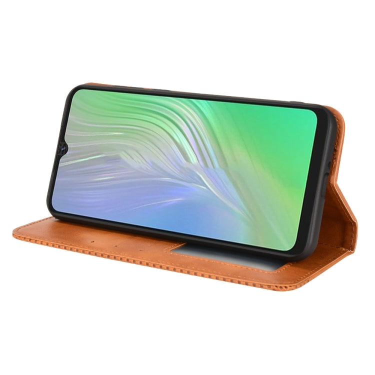For Blackview A55 Magnetic Buckle Retro Crazy Horse Leather Phone Case(Brown) - More Brand by PMC TechLife | Online Shopping South Africa | PMC TechLife | Buy Now Pay Later Mobicred