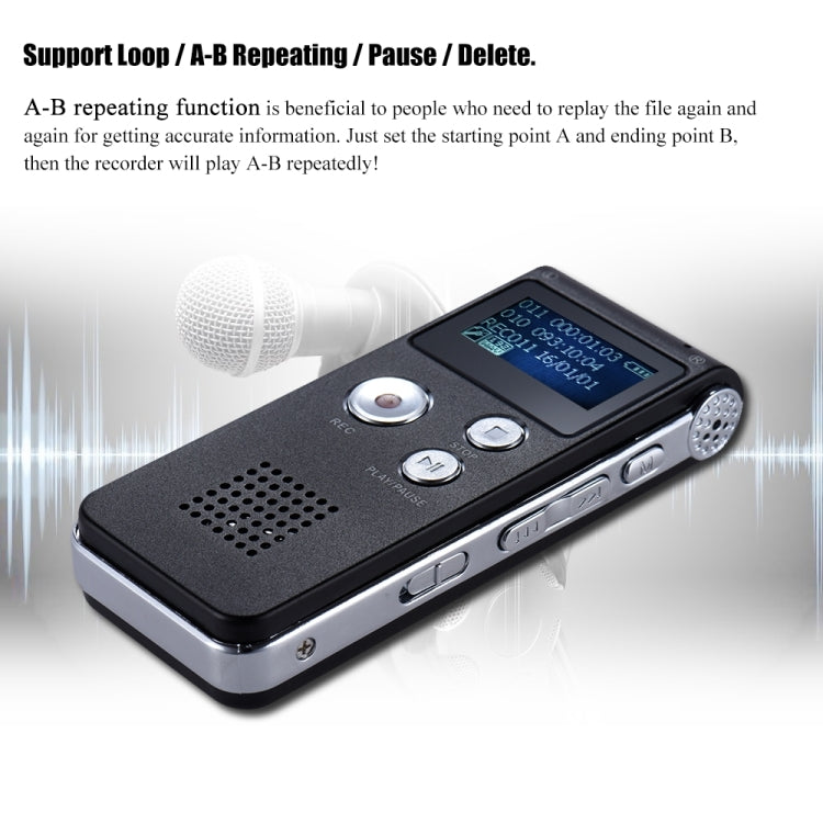 SK-012 4GB USB Dictaphone Digital Audio Voice Recorder with WAV MP3 Player VAR Function(Grey) - Other Style by PMC TechLife | Online Shopping South Africa | PMC TechLife | Buy Now Pay Later Mobicred