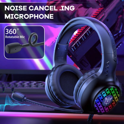 ONIKUMA X7 Pro USB + 3.5mm RGB Lighting Gaming Wired Headset(Black) - Multimedia Headset by ONIKUMA | Online Shopping South Africa | PMC Jewellery | Buy Now Pay Later Mobicred