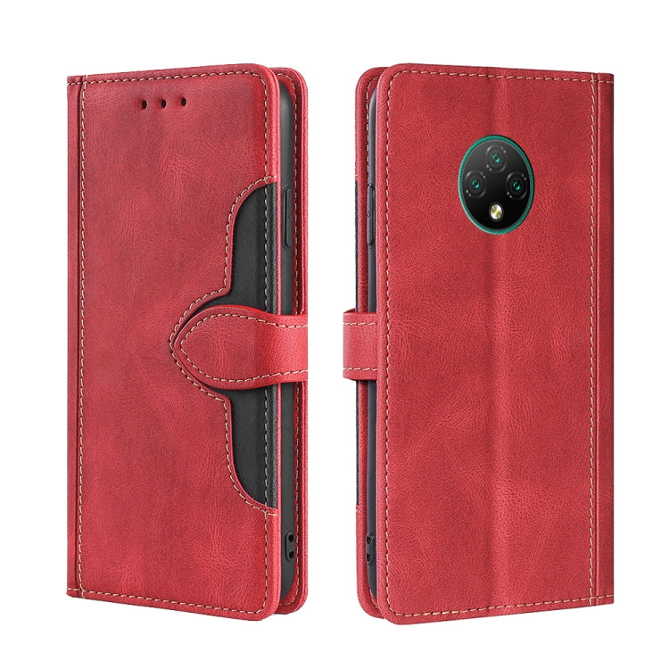 For Doogee X95 Skin Feel Straw Hat Magnetic Buckle Leather Phone Case(Red) - Doogee Cases by PMC Jewellery | Online Shopping South Africa | PMC Jewellery | Buy Now Pay Later Mobicred