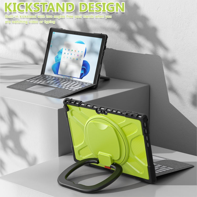 For MicroSoft Surface Pro 4 / 5 / 6 / 7 TPU + PC Tablet Case(Yellow Green) - Others by PMC TechLife | Online Shopping South Africa | PMC TechLife | Buy Now Pay Later Mobicred