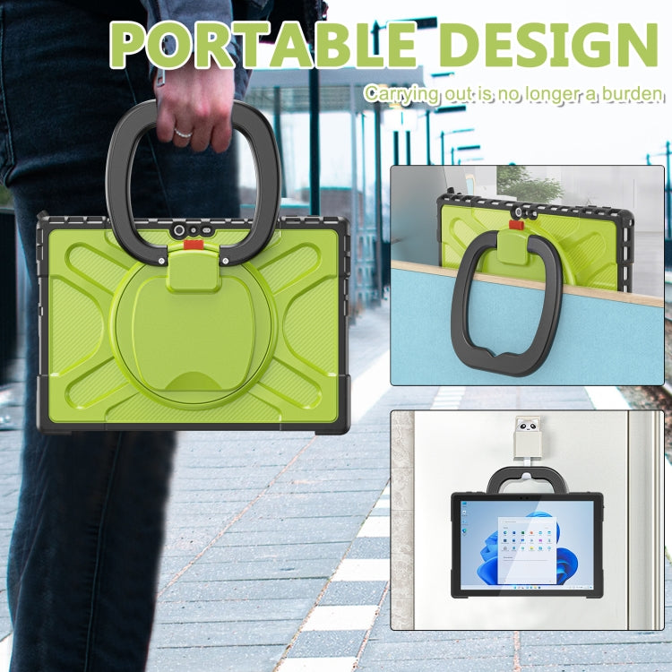 For MicroSoft Surface Pro 4 / 5 / 6 / 7 TPU + PC Tablet Case(Yellow Green) - Others by PMC TechLife | Online Shopping South Africa | PMC TechLife | Buy Now Pay Later Mobicred