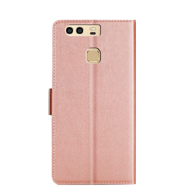 For Huawei P9 Ultra-thin Voltage Side Buckle PU + TPU Leather Phone Case(Rose Gold) - Huawei Cases by PMC TechLife | Online Shopping South Africa | PMC TechLife