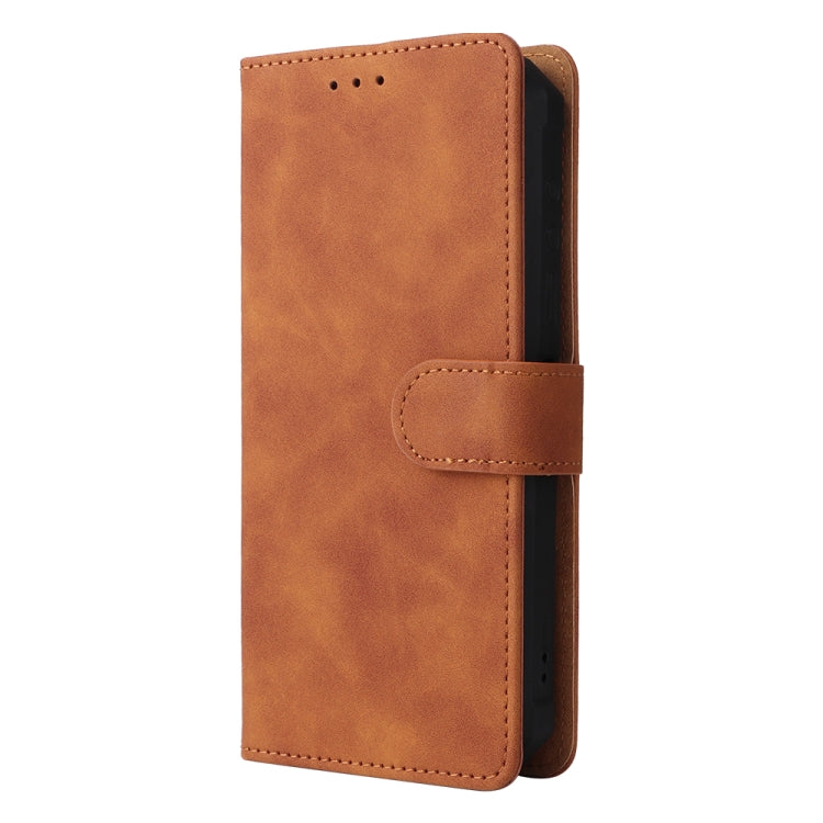For Ulefone Armor 8 Skin Feel Magnetic Buckle Calf Texture Leather Phone Case(Brown) - free shipping - PMC Jewellery - Order now!