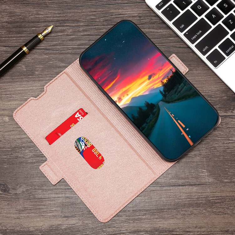 For Doogee Y8 Ultra-thin Voltage Side Buckle PU + TPU Leather Phone Case(Rose Gold) - More Brand by PMC TechLife | Online Shopping South Africa | PMC TechLife | Buy Now Pay Later Mobicred