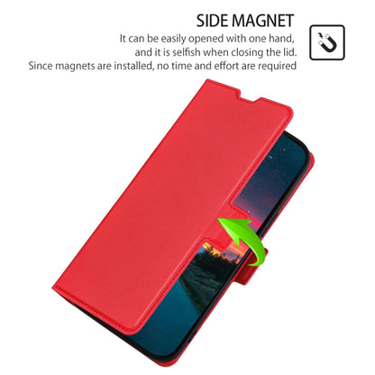 For Blackview A60 Pro Ultra-thin Voltage Side Buckle PU + TPU Leather Phone Case(Red) - More Brand by PMC Jewellery | Online Shopping South Africa | PMC Jewellery | Buy Now Pay Later Mobicred