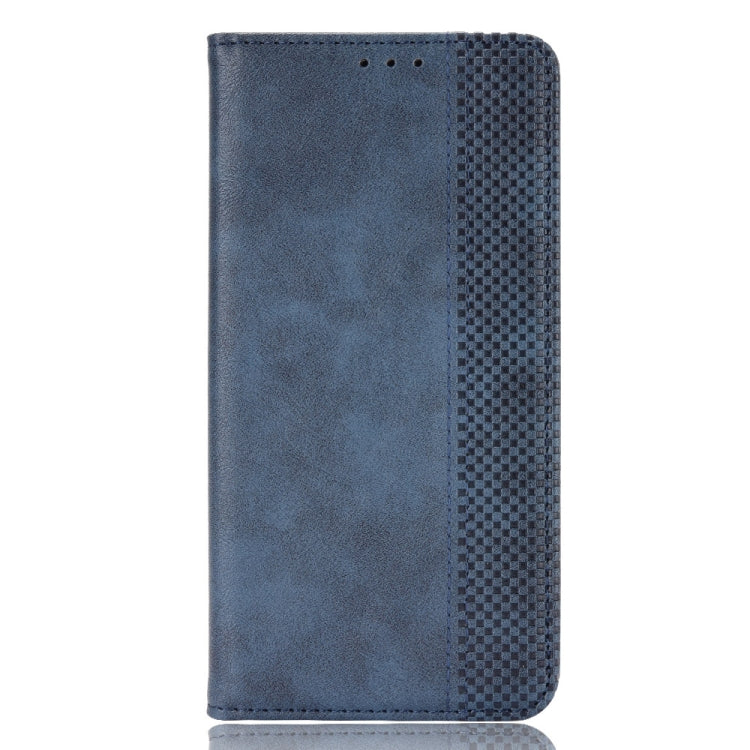 For Ulefone Note 13P Magnetic Buckle Retro Texture Leather Phone Case(Blue) - OPPO Cases by PMC Jewellery | Online Shopping South Africa | PMC Jewellery | Buy Now Pay Later Mobicred