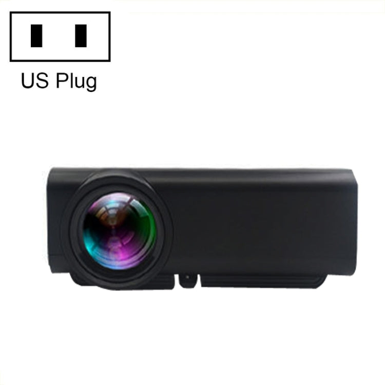 YG530 LED Small 1080P Wireless Screen Mirroring Projector, Power Plug:US Plug(Black) - LED Projector by PMC TechLife | Online Shopping South Africa | PMC TechLife | Buy Now Pay Later Mobicred